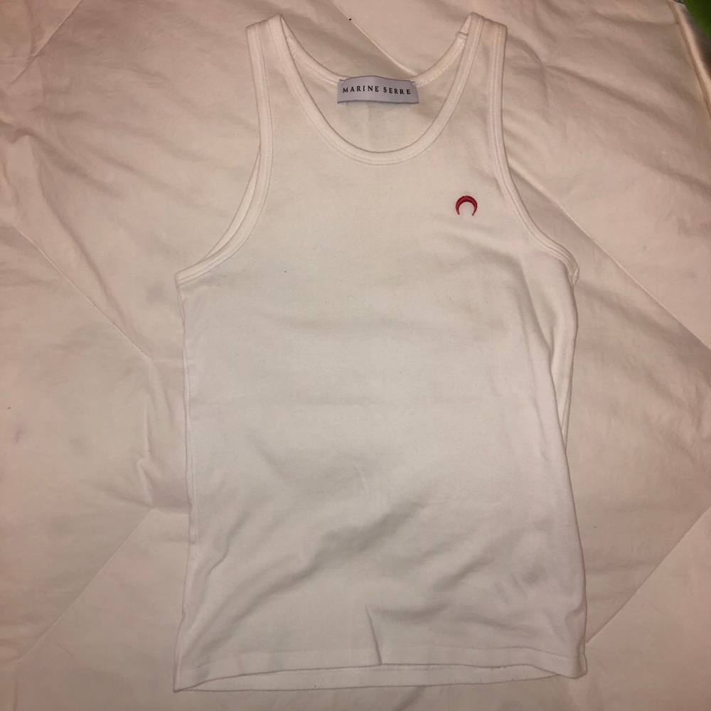 Marine Serre logo tank top